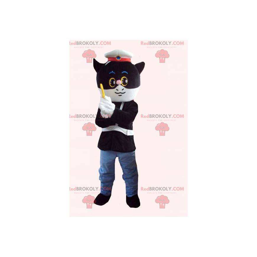 Mascota de policía vigilante hombre enmascarado en uniforme - Mascota de policía vigilante hombre enmascarado en uniforme -