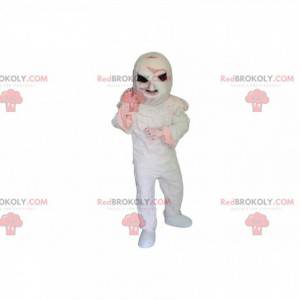 Mummificeret skeletmaskot med sorte øjne - Redbrokoly.com
