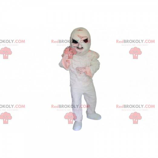 Mummificeret skeletmaskot med sorte øjne - Redbrokoly.com