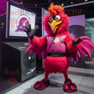 Magenta Roosters maskot...