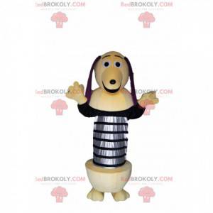 Zickzack-Maskottchen, der Hund auf einer Feder aus Toy Story -