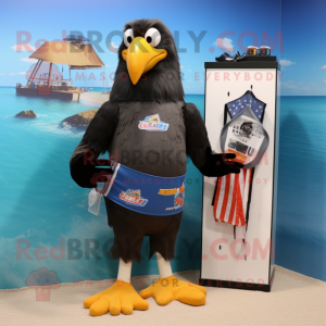 Black Bald Eagle mascotte...