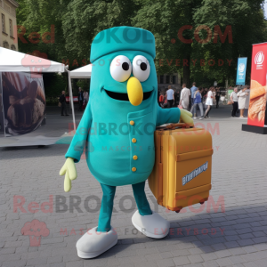 Teal Currywurst mascotte...