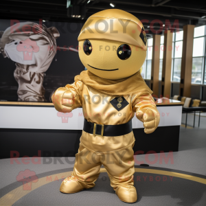 Personagem de mascote Gold...