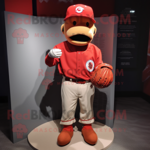 Red Baseball Glove maskot...