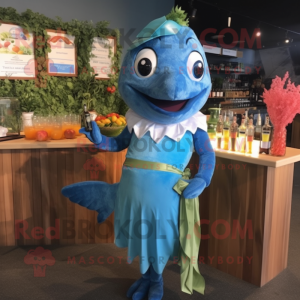 Blue Salmon mascotte...