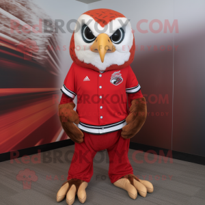 Red Hawk maskot kostume...