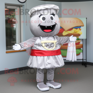 Silver Hamburger mascotte...