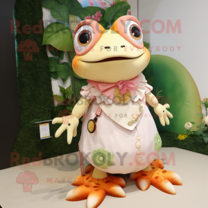 Postava maskota Peach Frog...