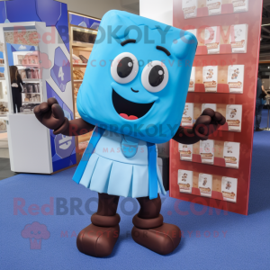 Blue Chocolate Bar mascotte...