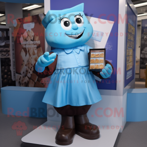 Blue Chocolate Bar mascotte...