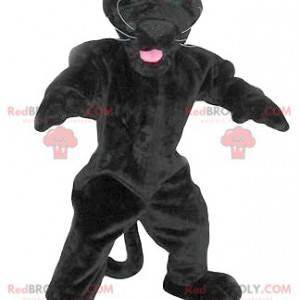 Very energetic black panther mascot - Redbrokoly.com