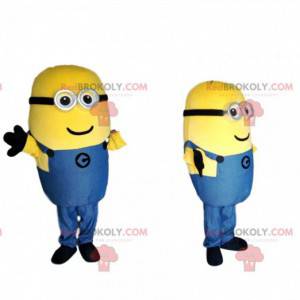 Bob de minion-mascotte met een leuke kleine glimlach -