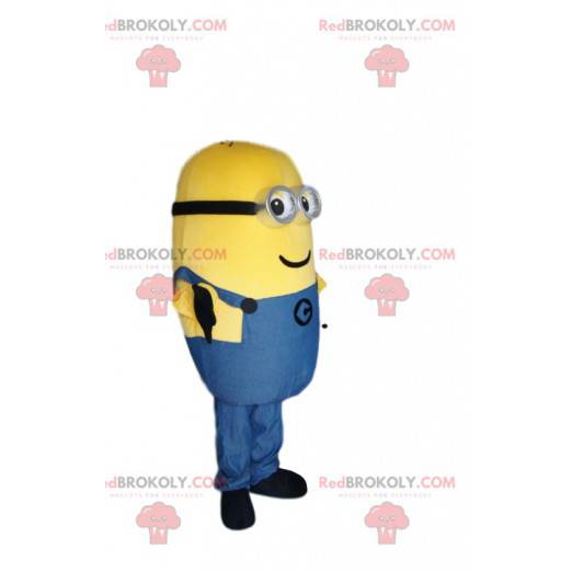 Mascotte de Bob Le minion avec un joli petit sourire -