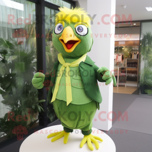 Forest Green Canary maskot...