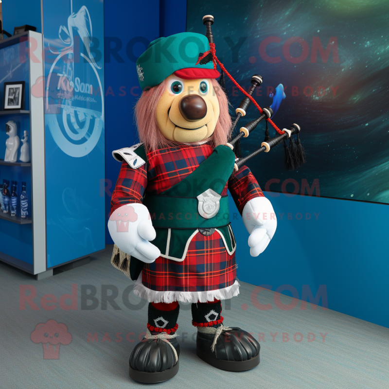 nan Bagpipe mascot costume character dressed with a Rash Guard and Rings nan Bagpipe mascot costume character dressed with a Rash Guard and Rings