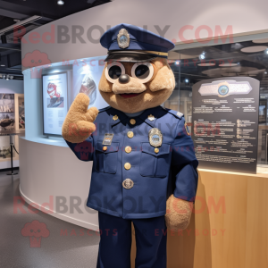 Navy Police Officer maskot...