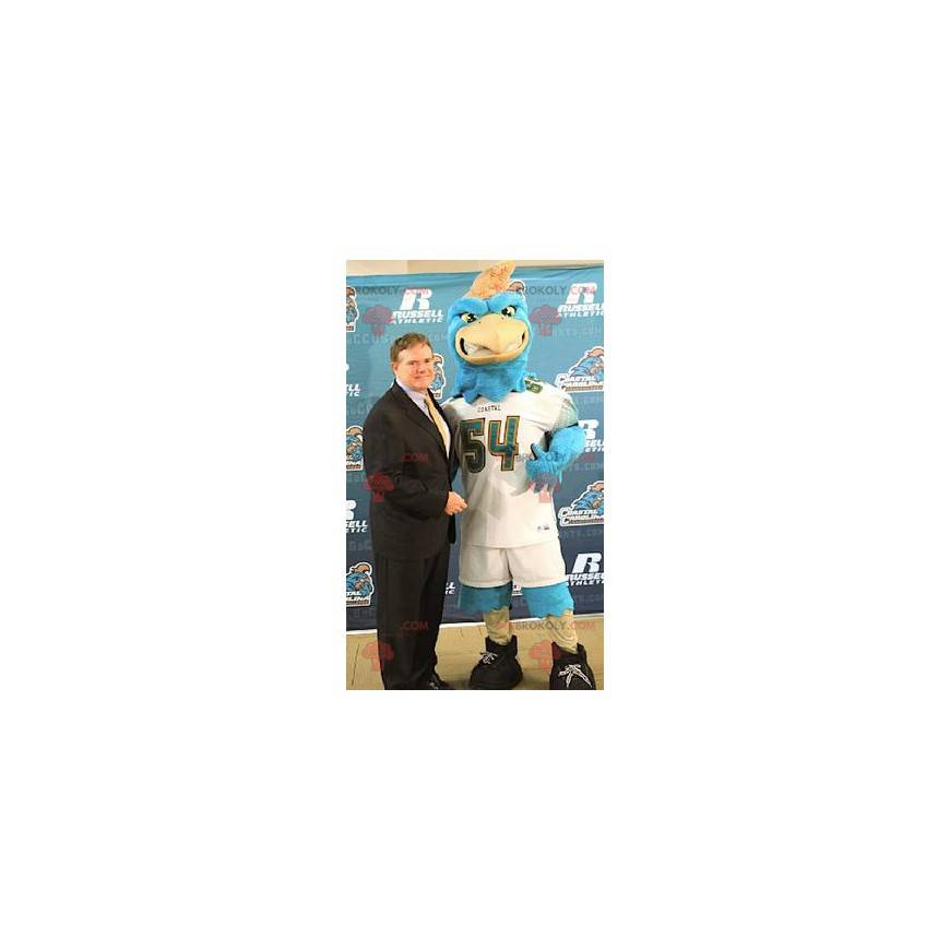 Mascota de pájaro águila azul en ropa deportiva - Redbrokoly.com Mascota de pájaro águila azul en ropa deportiva - Redbrokoly.com