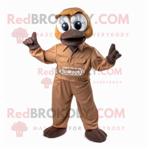 Personagem de mascote Brown...