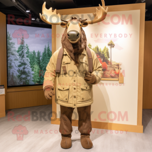 Brown Elk mascotte kostuum...