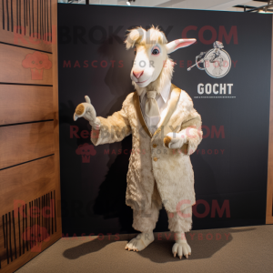 Peach Goat mascotte kostuum...