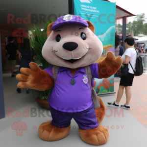 Purple Beaver mascotte...