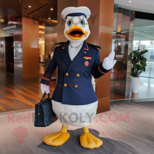 Navy Geese mascotte kostuum...