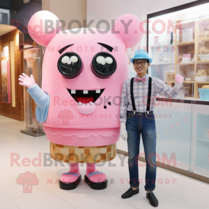 Pink Ice Cream mascotte...