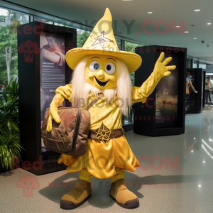 Gold Witch mascotte kostuum...