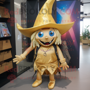 Gold Witch mascotte kostuum...