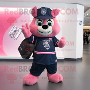 Navy Pink maskot kostume...