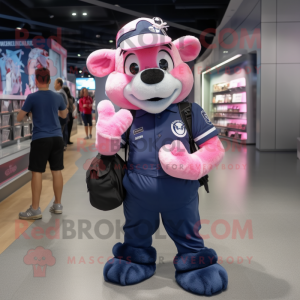 Navy Pink maskot kostume...