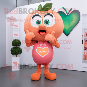 Peach Heart maskot kostume...