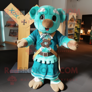 Turkis Celtic Cross maskot...
