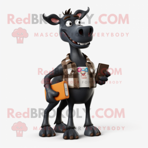 Zwart Okapi mascotte...