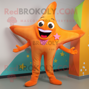 Orange Starfish maskot...