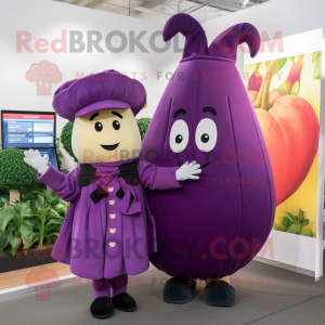 Purple Beet maskot kostume...