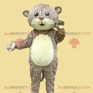 Leopardo-malhado mascote tigre pantera - Redbrokoly.com