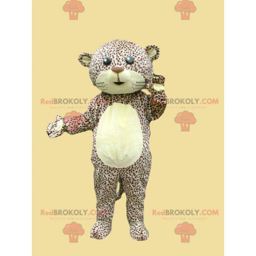Mascotte de léopard tacheté de panthère tigrée - Redbrokoly.com