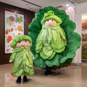 Peach Cabbage Leaf mascotte...