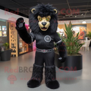 Black Tamer Lion maskot...