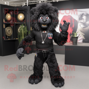 Black Tamer Lion maskot...