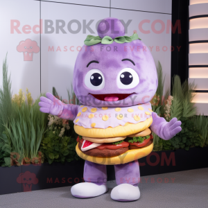 Lavender Burgers maskot...