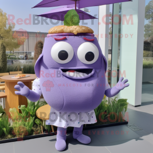 Lavender Burgers maskot...