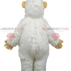 Mascot Yeti blanco con dientes grandes - Redbrokoly.com