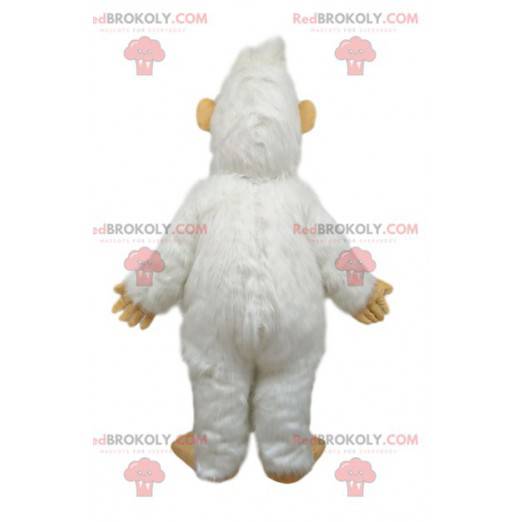 Maskott hvit Yeti med store tenner - Redbrokoly.com
