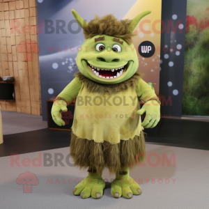 Olive Ogre maskot kostume...