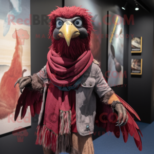 Maroon Crow mascotte...