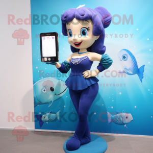 Navy Mermaid mascotte...