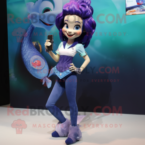 Navy Mermaid mascotte...